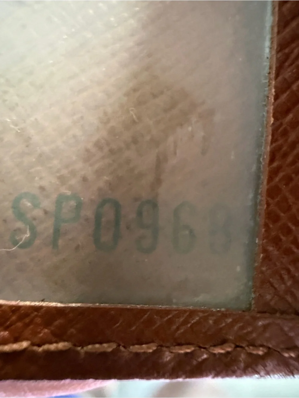 Louis Vuitton Leather Passport Cover Wallet in Brown